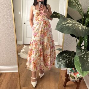 House of CB Ivory Floral Midi Sundress - NEW WITH TAG